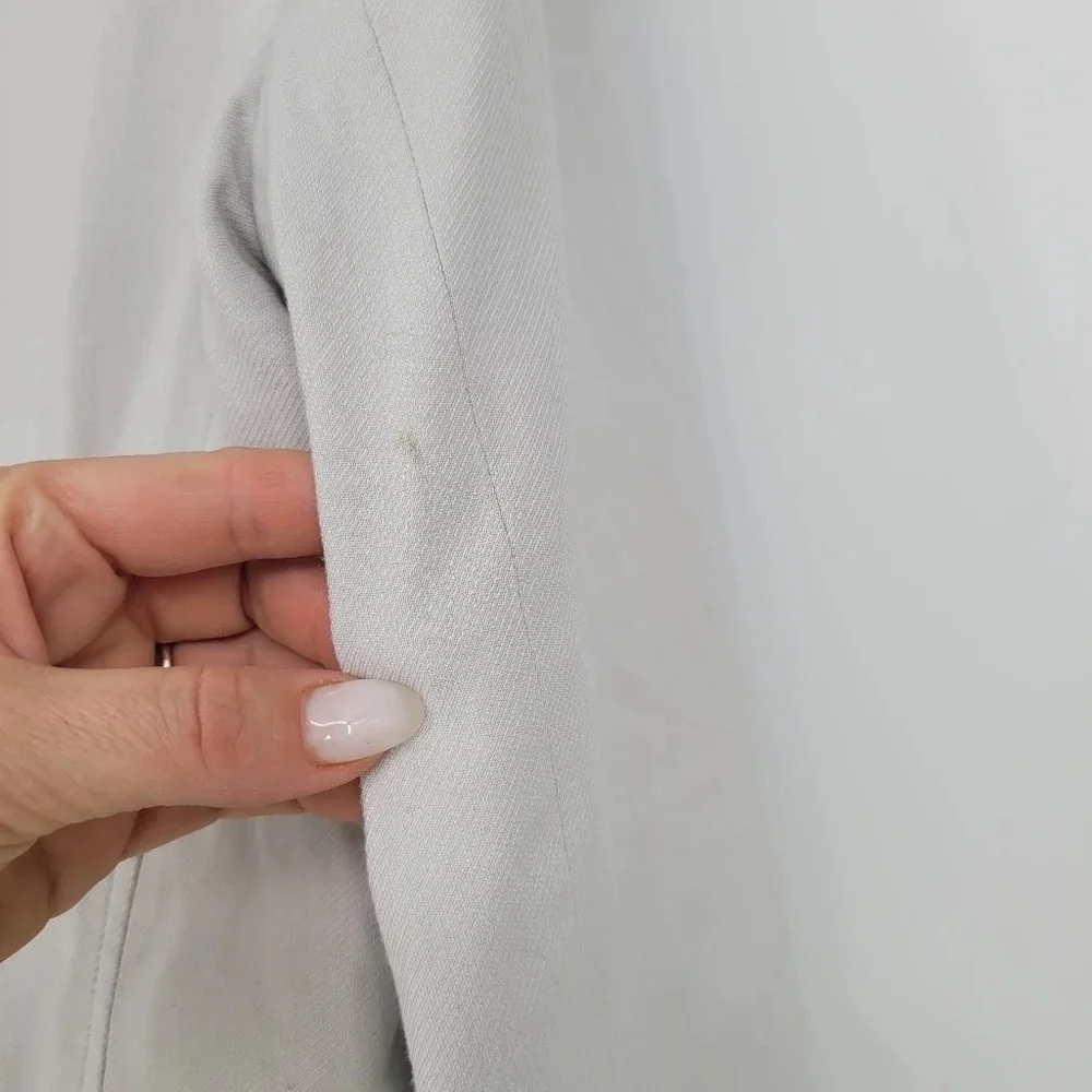 HELMUT Lang Women's White Ash Blazer Ark Suiting jacket top size 6 - Picture 6 of 12